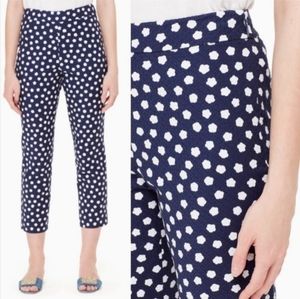 NWT Kate Spade Cloud Dot Jacquard Cropped Pants
